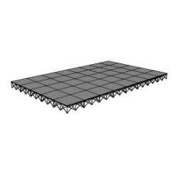 IntelliStage Lightweight 20x32 Portable Stage System 20x32, 32x20, 640 square feet, portable staging, portable stage, lightweight, lightweight staging, intellistage, 4x4